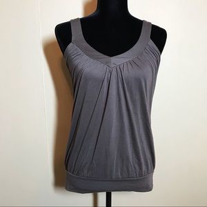 Deep gray sleeveless blouse size medium